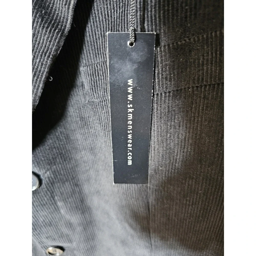 Sk Menswear Kilburne And Finch Corduroy Blazer Mens Size 42R Black‎ Lined New